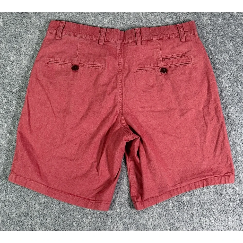 Banana Republic Aiden Shorts Red Salmon Men's Size 30 Cotton Stretch Preppy 7